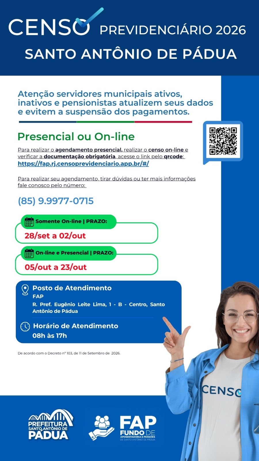 Censo Previdenciário 2026
